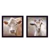 "Up Close on the Farm Collection" 2-Piece Vignette By Lori Deiter, Printed Wall Art, Ready To Hang Framed Poster, Black Frame