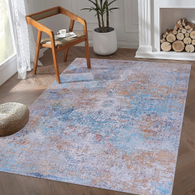 Naar Area Rugs 9x12 Living Room, Washable Rug, Low-Pile, Non-Slip, Non-Shedding, Foldable, Kid & Pet Friendly - Area Rugs for living room, bedroom