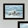 Trendy Decor 4U "Steadfast in the Waves" Framed Wall Art for Living Room, Wall Art Print for Home Decor, Bedroom Wall Art by Georgia Janisse