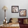 "Up Close on the Farm Collection" 2-Piece Vignette By Lori Deiter, Printed Wall Art, Ready To Hang Framed Poster, Black Frame