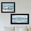 Trendy Decor 4U "Steadfast in the Waves" Framed Wall Art for Living Room, Wall Art Print for Home Decor, Bedroom Wall Art by Georgia Janisse