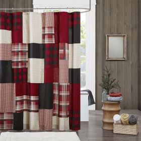 100% Cotton Shower Curtain (Color: as Pic)