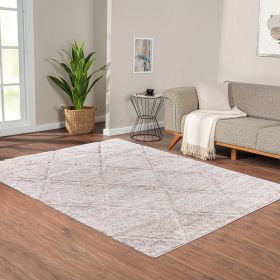 Talas Trellis Area Rug in Cream (Color: as Pic)