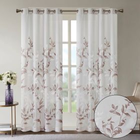 Burnout Printed Curtain Panel(Only 1 Pc Panel) (Color: as Pic)