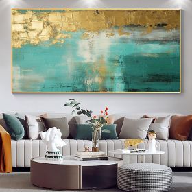 Handmade Oil Painting Large Original Gold Oil Painting on Canvas Abstract Gold Art Painting Bedroom Wall Decor Modern Textured Wall Art Decorative Pai (Style: 01, size: 40x80cm)